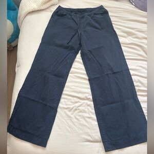 Brandy Melville Navy Wide Leg Drawstring Chinos